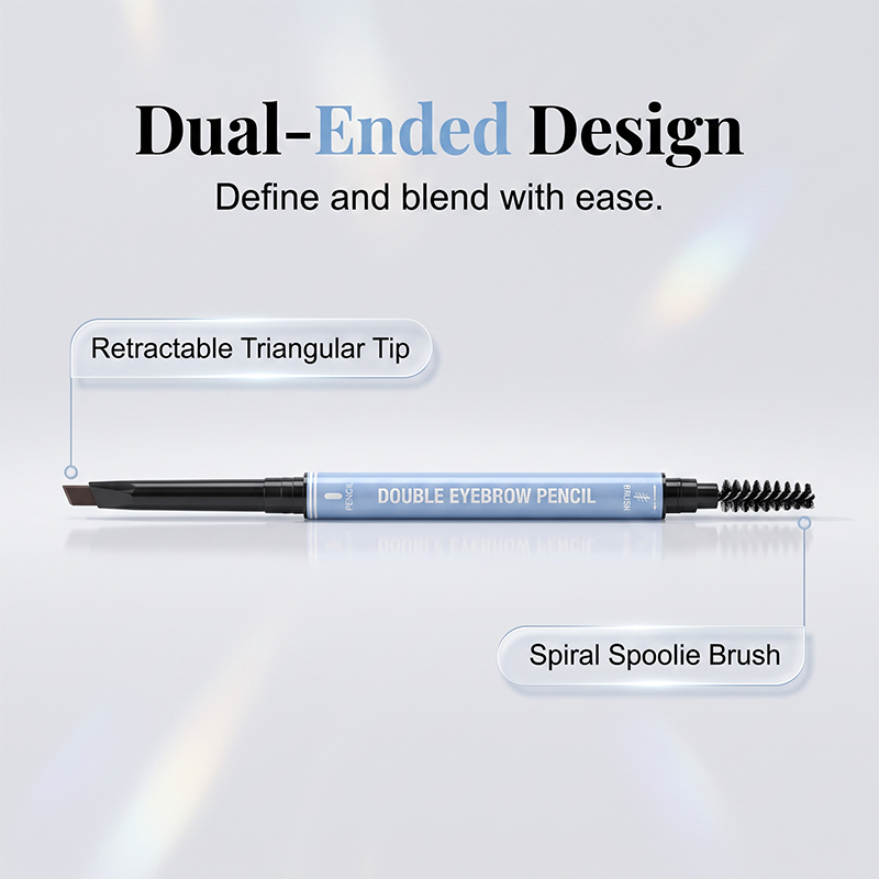 Double-Ended Waterproof Angled Eyebrow Pencil