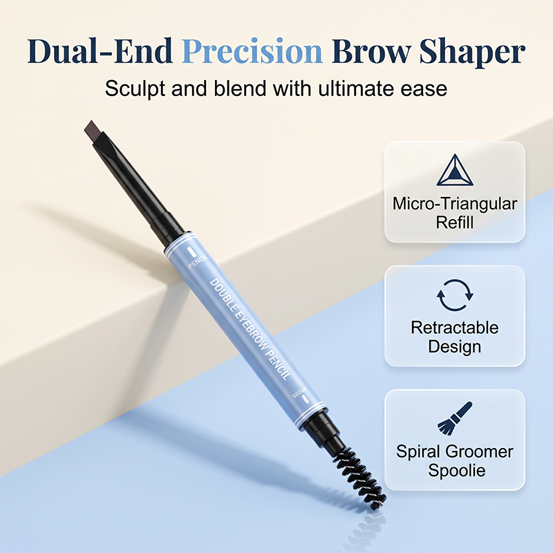 Double-Ended Waterproof Angled Eyebrow Pencil