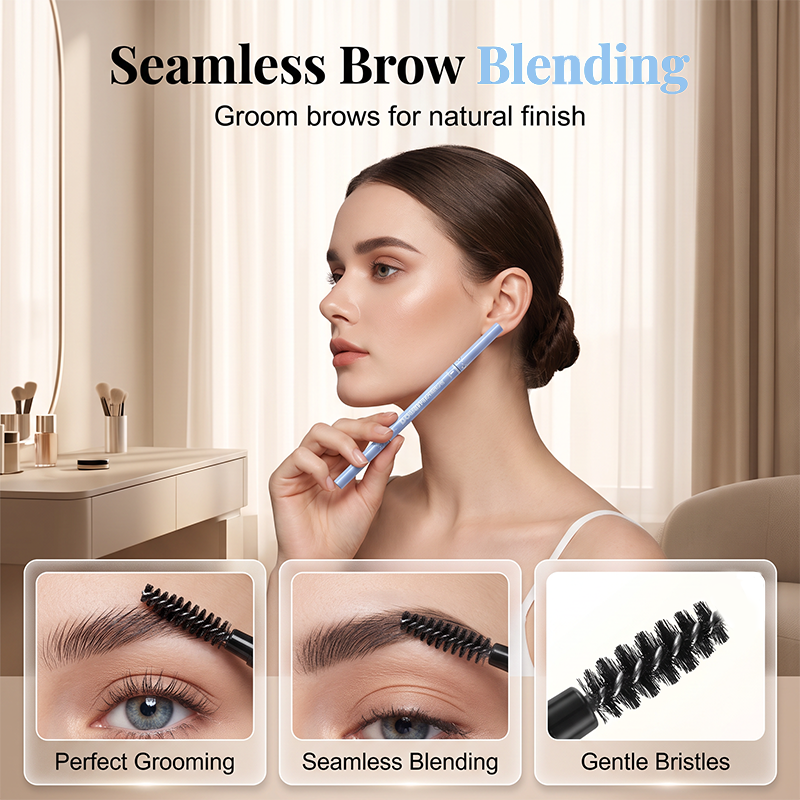 Double-Ended Waterproof Angled Eyebrow Pencil
