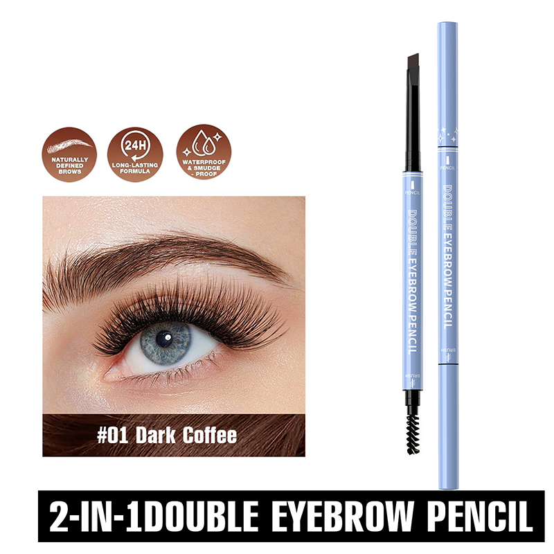 Double-Ended Waterproof Angled Eyebrow Pencil