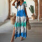 Women’s Causal V-Neck Gradient Dress