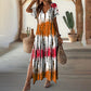 Women’s Causal V-Neck Gradient Dress