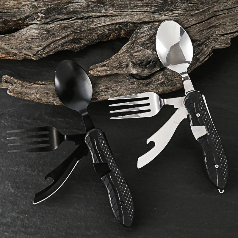 🏕️4-In-1 Outdoor Folding Multifunctional Tableware