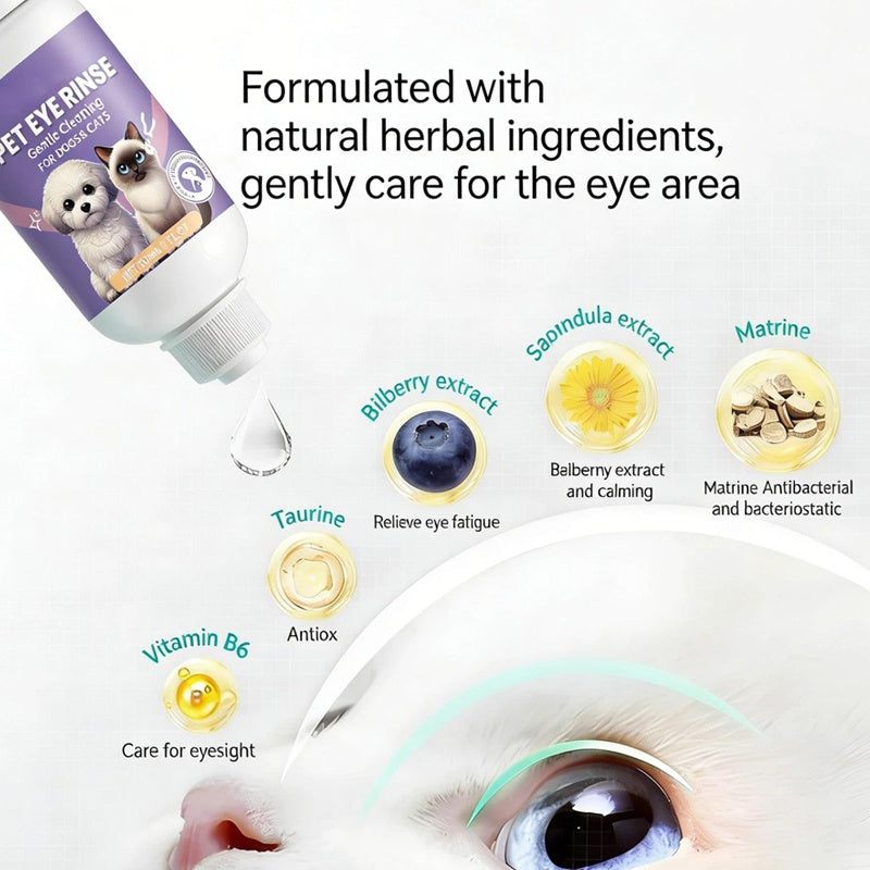 Gentle Pet Eye Rinse for Dogs & Cats
