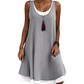 Women's Sleeveless Fake 2-Piece Dress