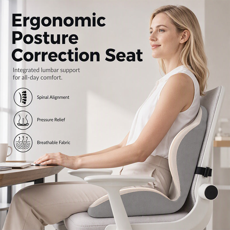🪑 63% OFF NOW! ✨ Ergonomic memory foam seat cushion with back support – comfortable & supportive for home, office, and car 💺🛡️