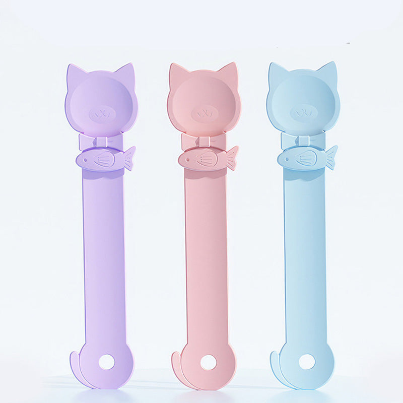 🥳HOT SALE🥳💞50K+ SOLD! Cat Feeder Spoon ! BPA-free, one-hand squeeze & wide spoon. Clean feeding – grab yours! ✅