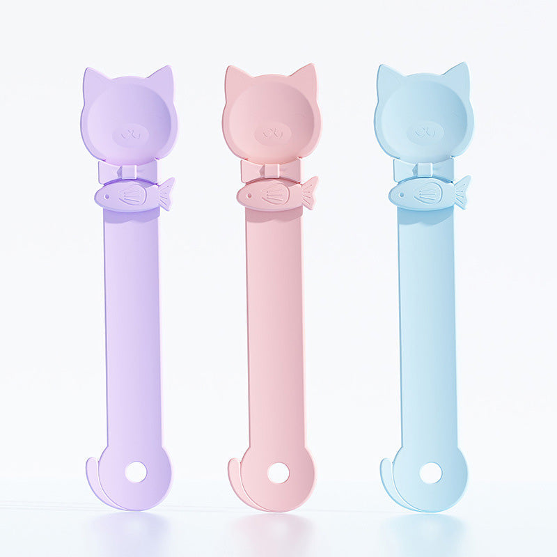 🥳HOT SALE🥳💞50K+ SOLD! Cat Feeder Spoon ! BPA-free, one-hand squeeze & wide spoon. Clean feeding – grab yours! ✅