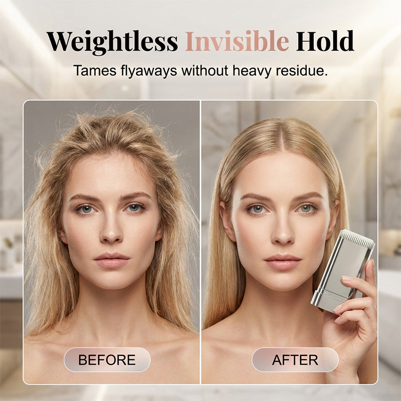 ✨💇‍♀️ Portable Hair Finishing Stick with Comb – Flyaway Smoothing & Baby Hair Styler