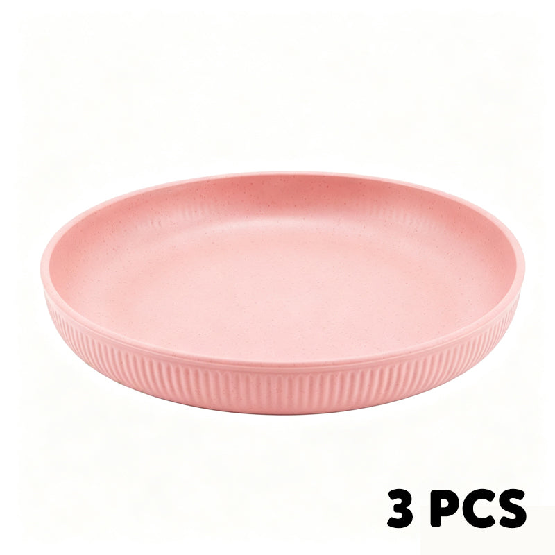 Unbreakable Wheat Straw Dinner Plates
