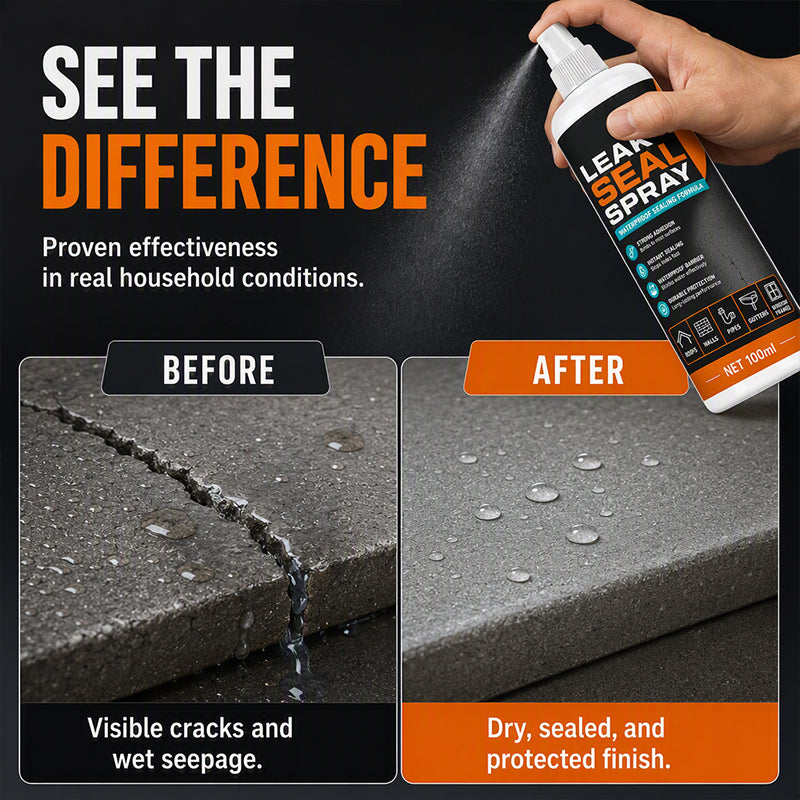 🏆 Last Day Special Price £7.49! 💧Buy 1 Get 1 Free🎁Portable Instant Leak Sealant Spray, Strong Adhesion Waterproof Sealing Spray
