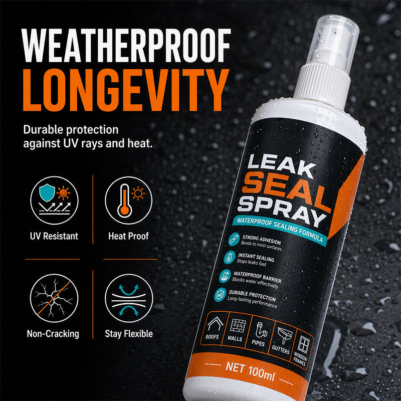 🏆 Last Day Special Price £7.49! 💧Buy 1 Get 1 Free🎁Portable Instant Leak Sealant Spray, Strong Adhesion Waterproof Sealing Spray