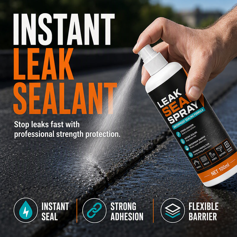 🏆 Last Day Special Price £7.49! 💧Buy 1 Get 1 Free🎁Portable Instant Leak Sealant Spray, Strong Adhesion Waterproof Sealing Spray