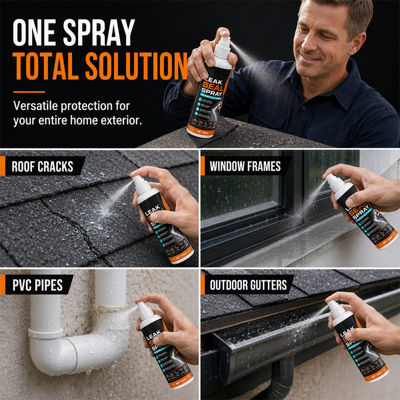 🏆 Last Day Special Price £7.49! 💧Buy 1 Get 1 Free🎁Portable Instant Leak Sealant Spray, Strong Adhesion Waterproof Sealing Spray