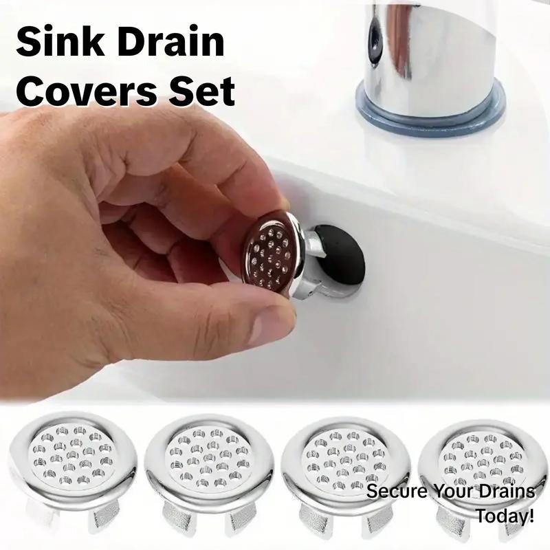 Round Bathroom Sink Basin Overflow Hole Cover