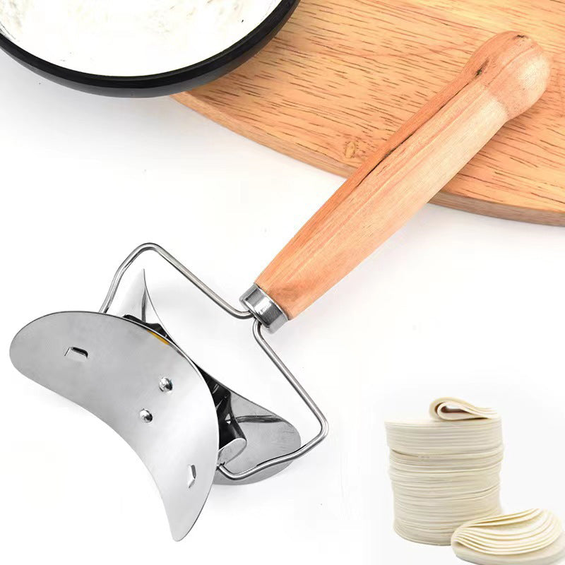 🥟 Buy 1 Get 1 Free! 🔥 Stainless Steel Dumpling Wrapper Cutter – Sharp Blade, Multi‑Pastry Use ✨