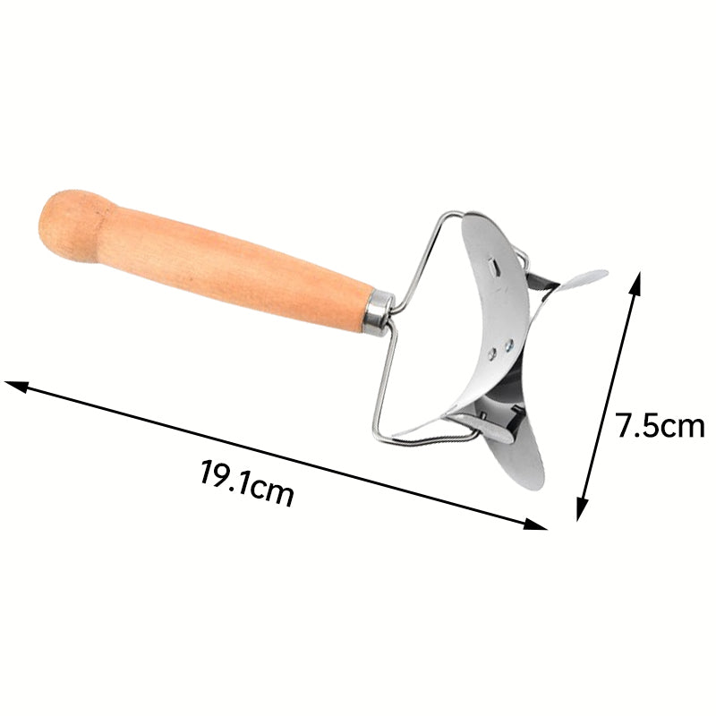 🥟 Buy 1 Get 1 Free! 🔥 Stainless Steel Dumpling Wrapper Cutter – Sharp Blade, Multi‑Pastry Use ✨