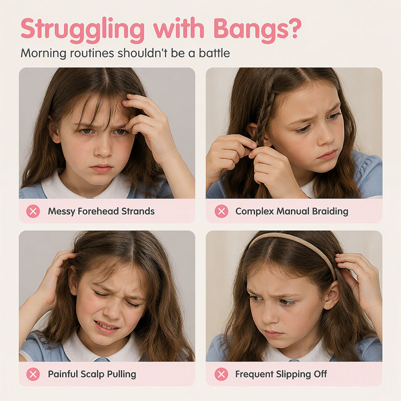 🌸 LIMITED-TIME 50% OFF ✨ Cartoon Braiding Headband — Integrated Mini Clips, Instant Braids for Girls