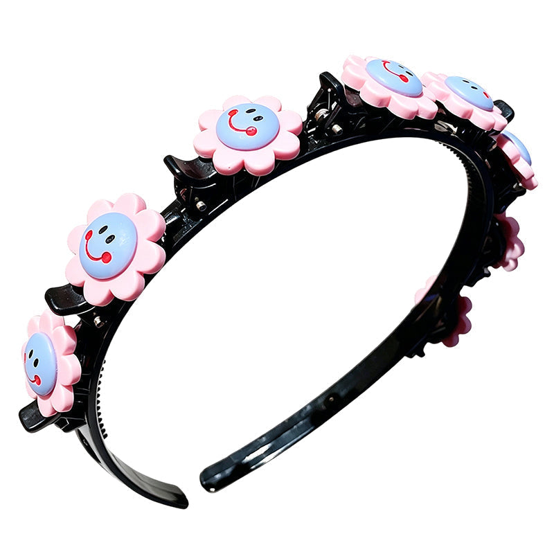 🌸 LIMITED-TIME 50% OFF ✨ Cartoon Braiding Headband — Integrated Mini Clips, Instant Braids for Girls