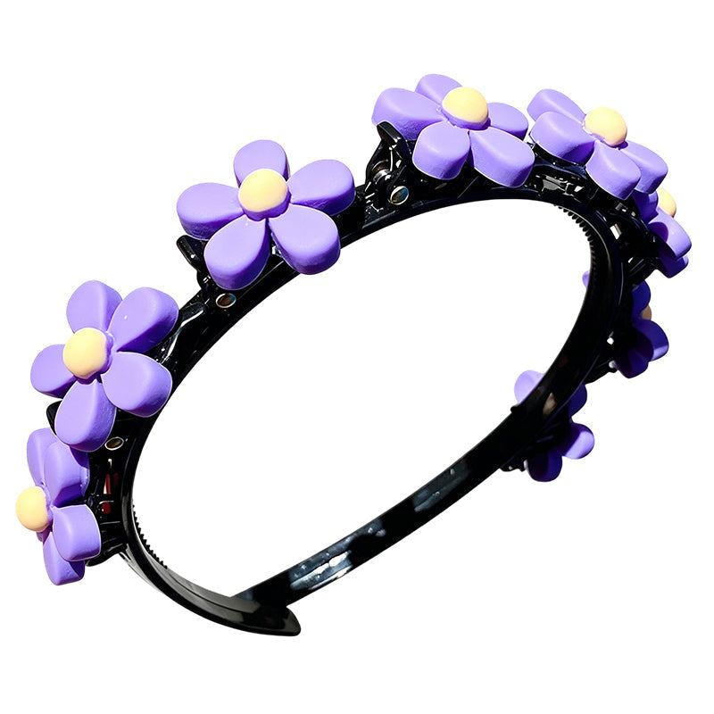 🌸 LIMITED-TIME 50% OFF ✨ Cartoon Braiding Headband — Integrated Mini Clips, Instant Braids for Girls