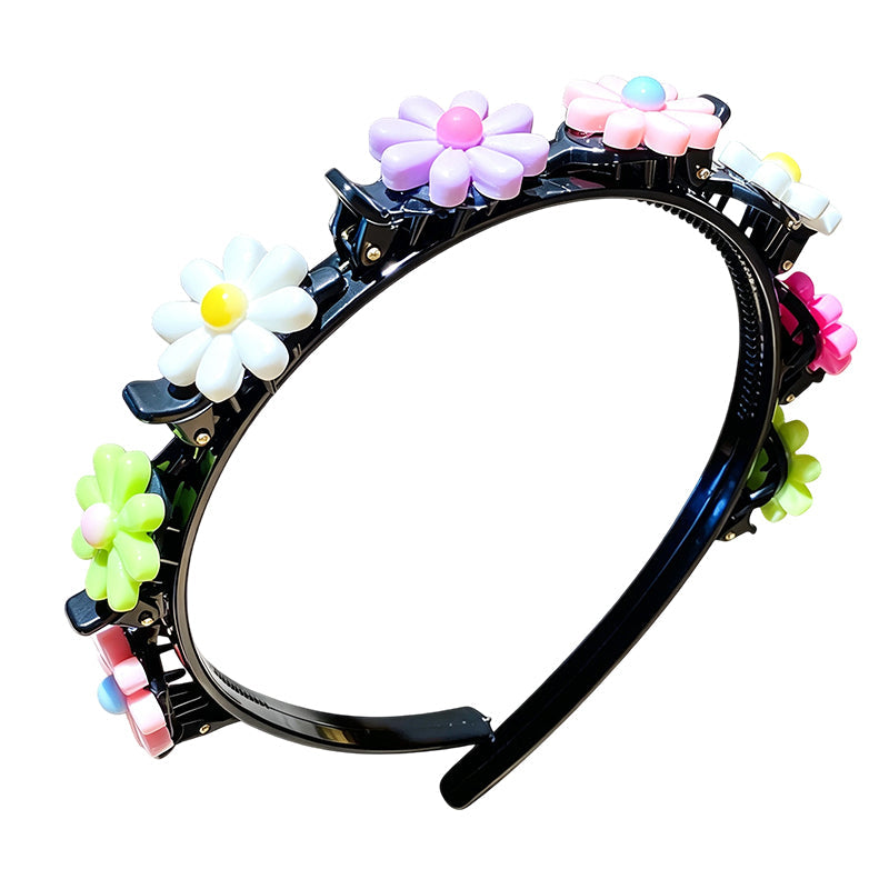 🌸 LIMITED-TIME 50% OFF ✨ Cartoon Braiding Headband — Integrated Mini Clips, Instant Braids for Girls