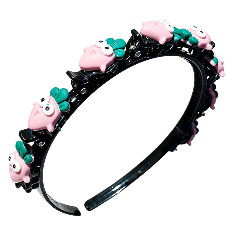 🌸 LIMITED-TIME 50% OFF ✨ Cartoon Braiding Headband — Integrated Mini Clips, Instant Braids for Girls