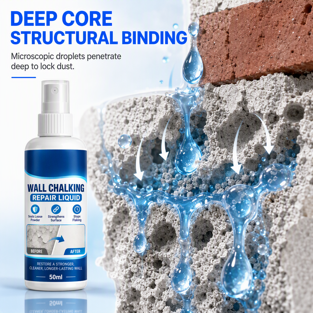 🥳HOT SALE🥳💞10K+ SOLD! Wall Repair Liquid – From £9.99! Locks chalking, deep binding & waterproof. Solid walls – grab yours! ✅