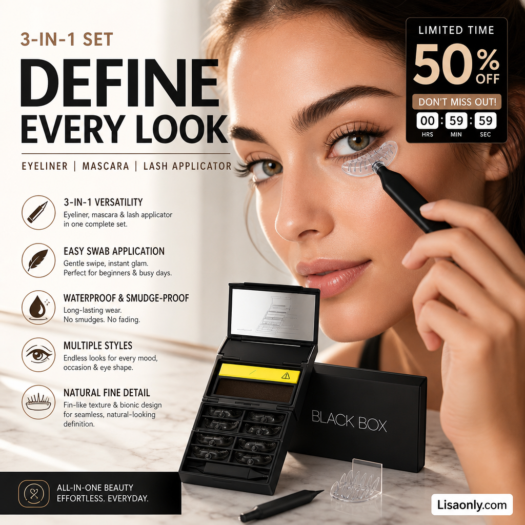 🔥 3-in-1 Kit: Eyeliner and Lower Lash Stamp